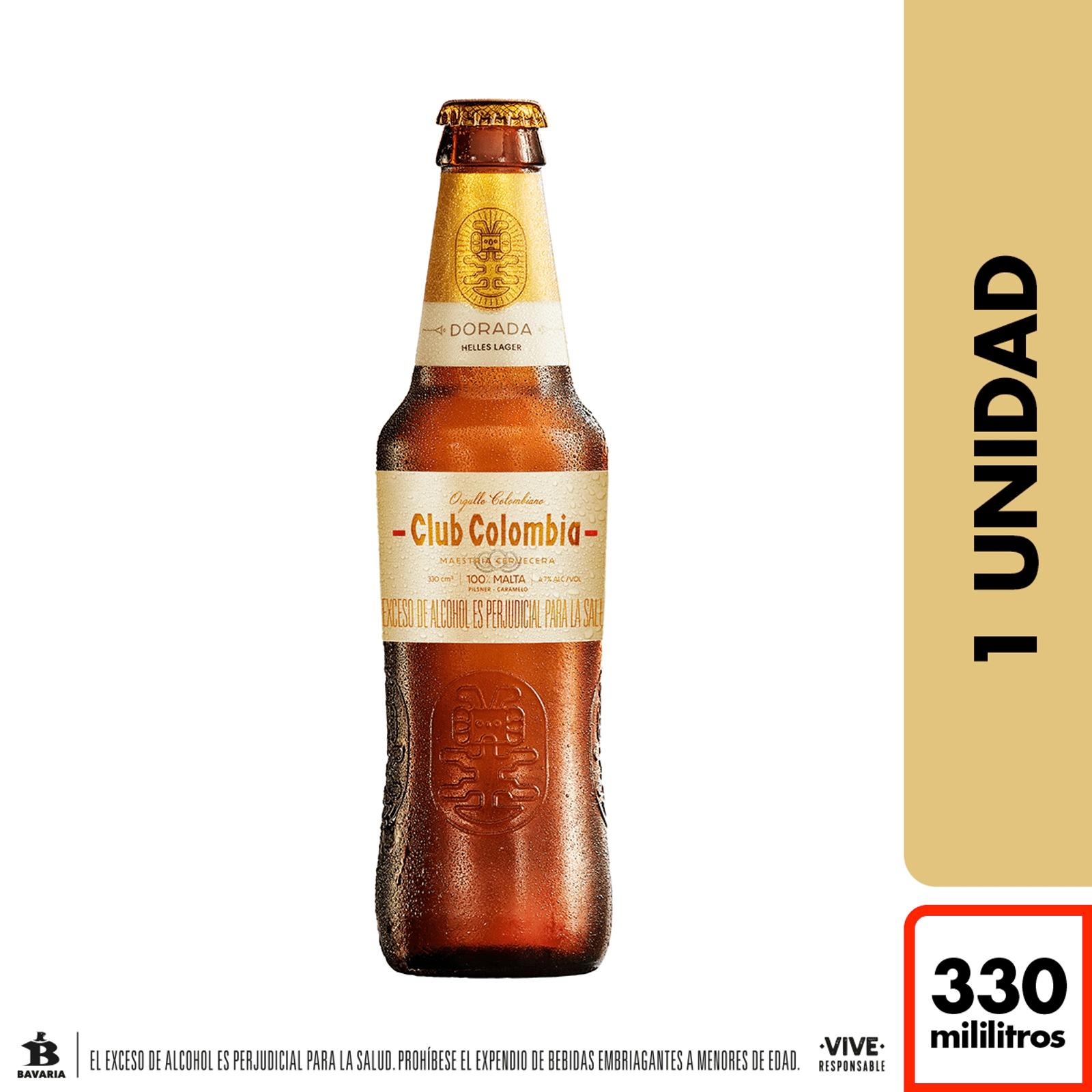 Cerveza Club Colombia Dorada Botella