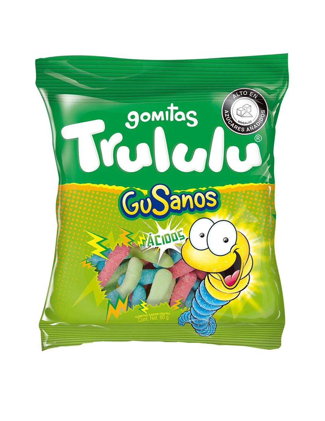 Gomitas Trululu Gusanos Ácidos 80gr