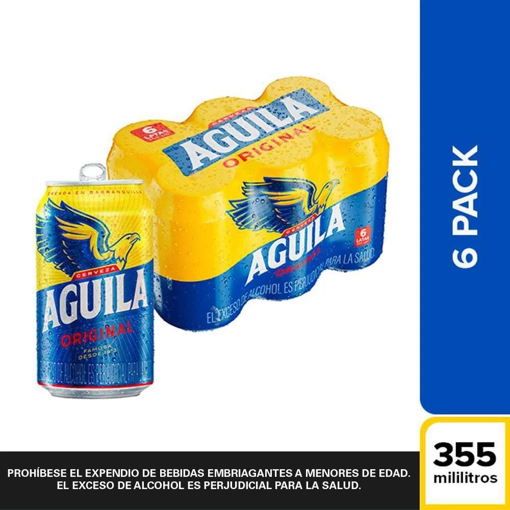 Cerveza Aguila Original Lata Six Pack