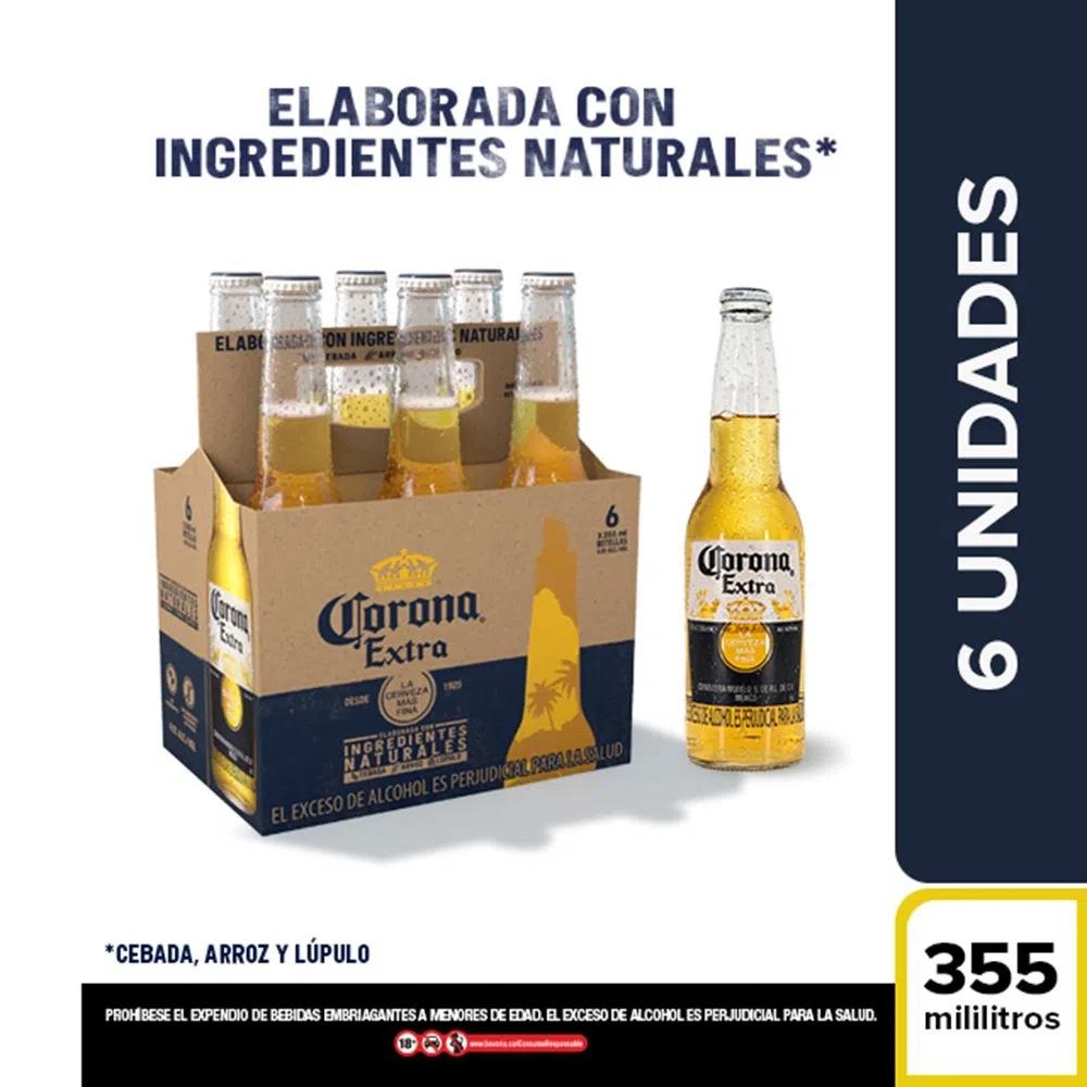 Cerveza Corona Extra Botella Six Pack